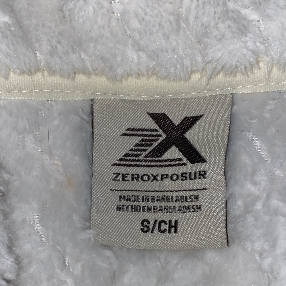 5/$50 ZeroXposur Women's Cream Textured Teddy Jacket Size Small - Picture 9 of 14